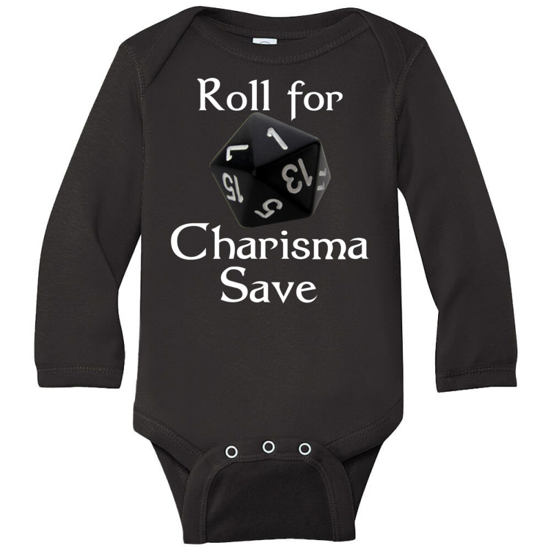 Roll For Charisma Save Natural 1 Role Playing Long Sleeve Baby Bodysuit by hotoancuong | Artistshot