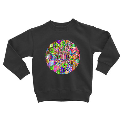 Vintage Mandala Old Fashion Retro Colors T-shirts Toddler Sweatshirt Designed By Arnaldo Da Silva Tagarro