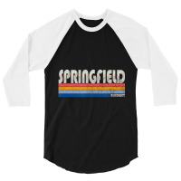 Vintage 70s 80s Style Springfield Ma 3/4 Sleeve Shirt | Artistshot