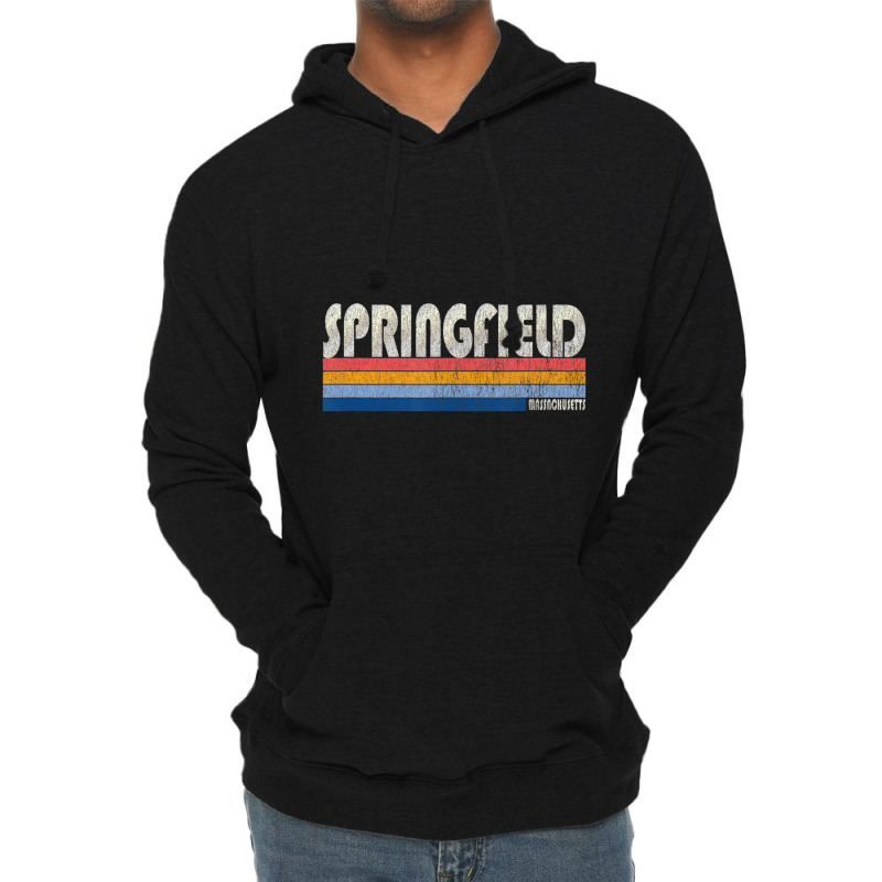 Vintage 70s 80s Style Springfield Ma Lightweight Hoodie | Artistshot