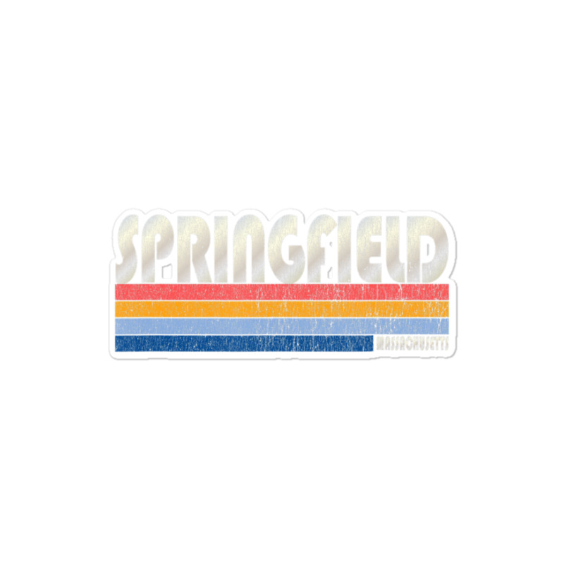 Vintage 70s 80s Style Springfield Ma Sticker | Artistshot