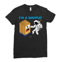 Cardboard Bin Coworker Swagazon Associate I'm A Shuttle T Shirt Ladies Fitted T-shirt | Artistshot