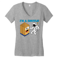 Cardboard Bin Coworker Swagazon Associate I'm A Shuttle T Shirt Women's V-neck T-shirt | Artistshot