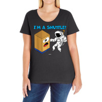 Cardboard Bin Coworker Swagazon Associate I'm A Shuttle T Shirt Ladies Curvy T-shirt | Artistshot