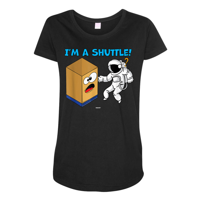 Cardboard Bin Coworker Swagazon Associate I'm A Shuttle T Shirt Maternity Scoop Neck T-shirt by cm-arts | Artistshot