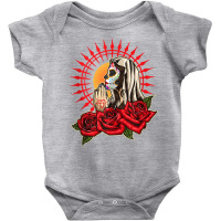 Praying La Calavera Catrina   Sugar Skull   Santa Muerte Tank Top Baby Bodysuit | Artistshot