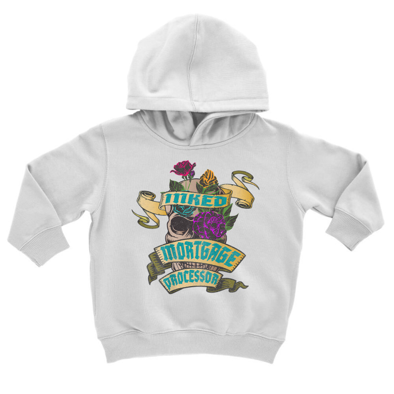 Mortgage Processor Inked Skull Tattoo Backside Design T Shirt Toddler Hoodie | Artistshot