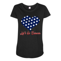 Let's Go Darwin Flag Heart Maternity Scoop Neck T-shirt | Artistshot