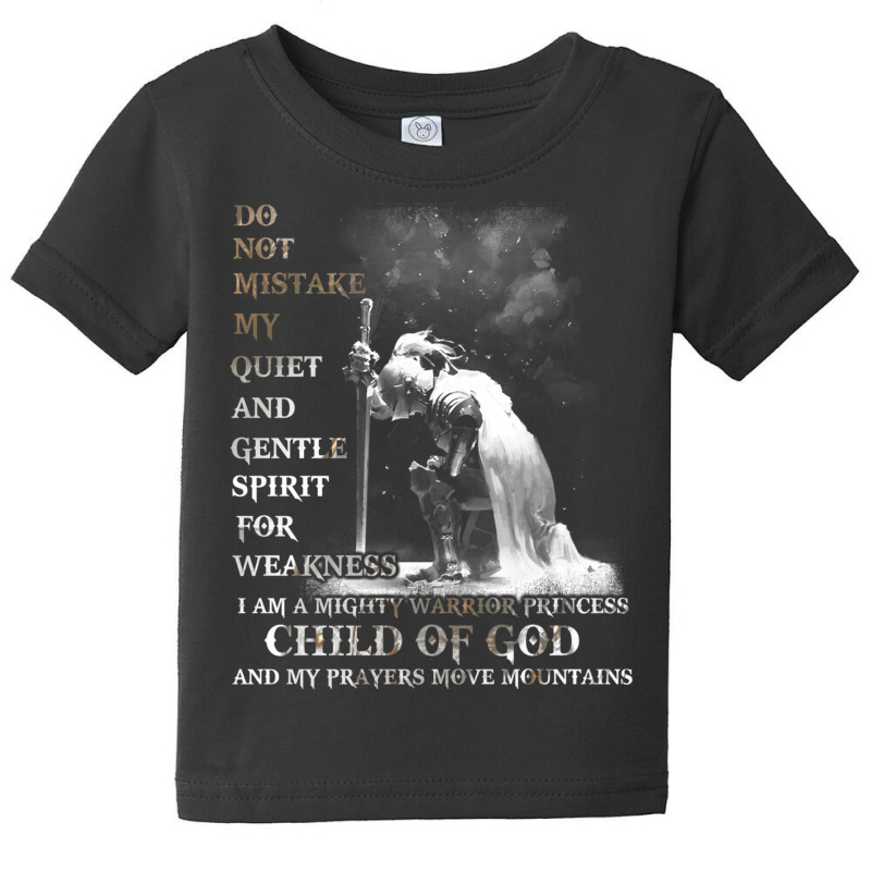 Knight Templar I Am A Child Of God A Warrior Of Christ Shirt Long Slee Baby Tee | Artistshot