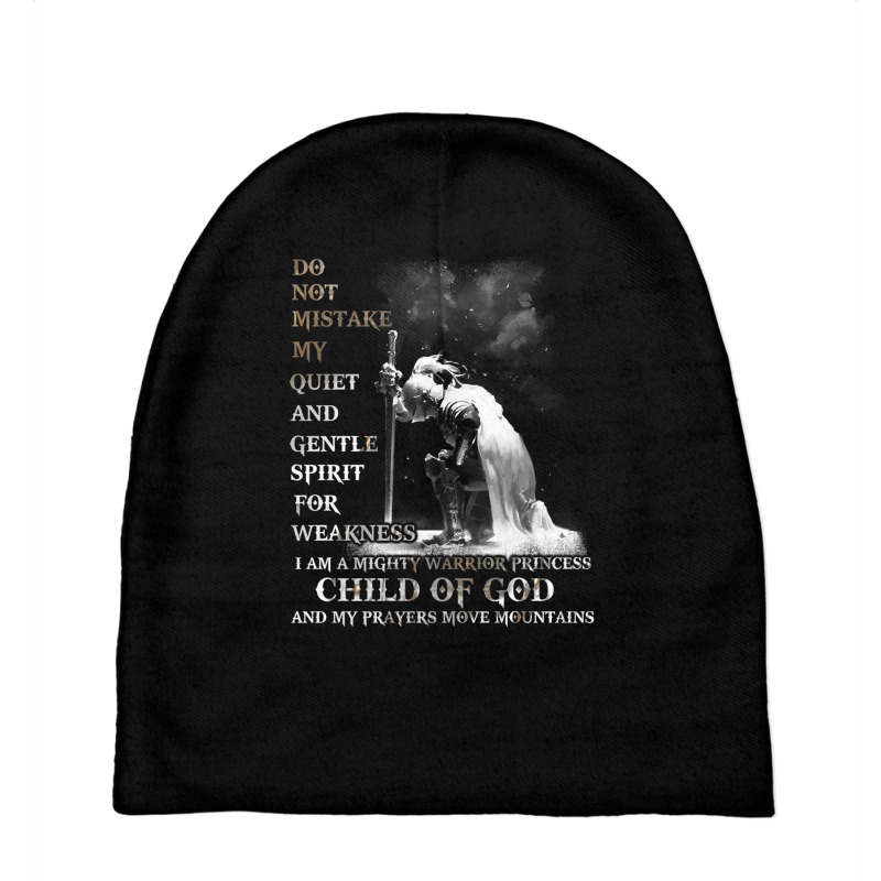 Knight Templar I Am A Child Of God A Warrior Of Christ Shirt Long Slee Baby Beanies | Artistshot