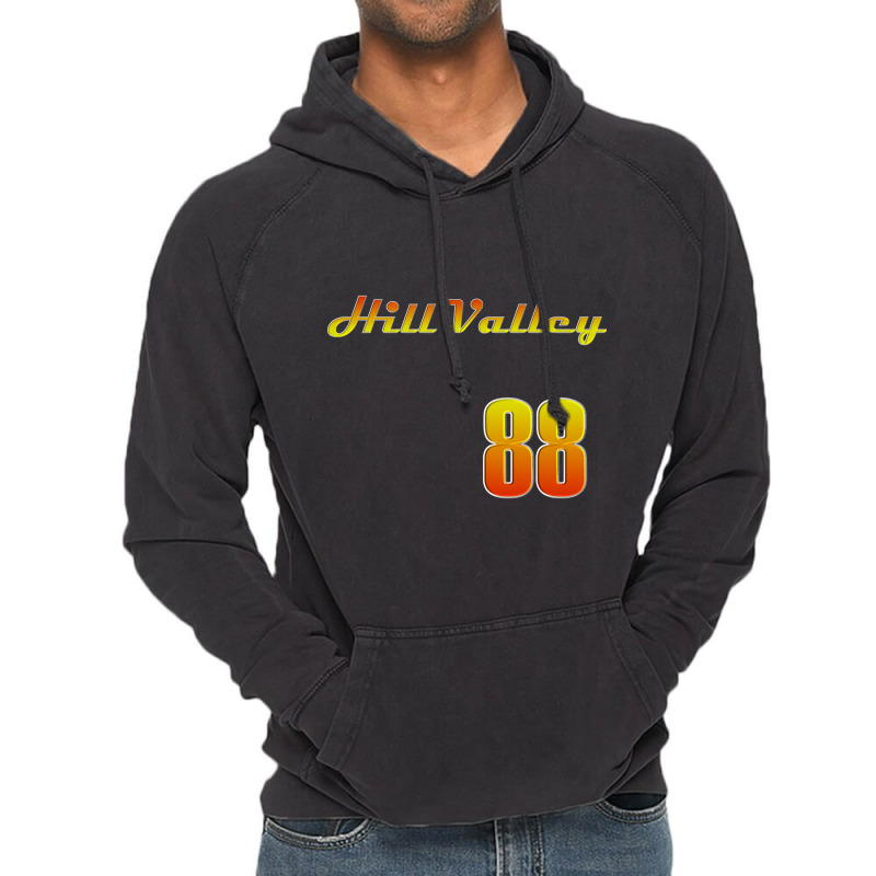 Hill Valley Baseball Jersey Vintage Hoodie by laughingtuy | Artistshot