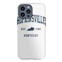 Hopkinsville Kentucky Ky Vintage Athletic Navy Sports Design T Shirt Iphone 13 Pro Max Case | Artistshot