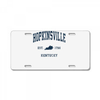 Hopkinsville Kentucky Ky Vintage Athletic Navy Sports Design T Shirt License Plate | Artistshot