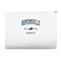 Hopkinsville Kentucky Ky Vintage Athletic Navy Sports Design T Shirt Accessory Pouches | Artistshot