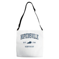 Hopkinsville Kentucky Ky Vintage Athletic Navy Sports Design T Shirt Adjustable Strap Totes | Artistshot