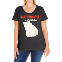 Watkinsville Georgia Usa State America Travel Georgian Atlan T Shirt Ladies Curvy T-shirt | Artistshot