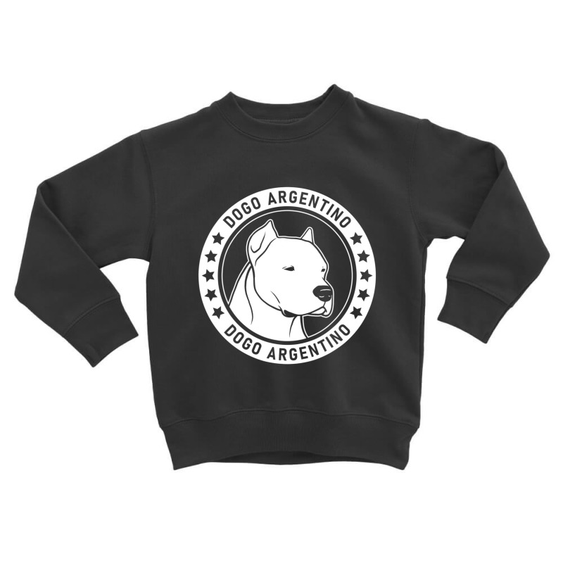 Dogo Argentino Dog Portrait Toddler Sweatshirt | Artistshot