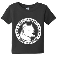 Dogo Argentino Dog Portrait Baby Tee | Artistshot