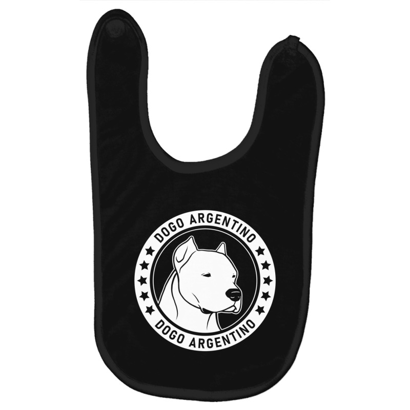 Dogo Argentino Dog Portrait Baby Bibs | Artistshot