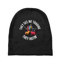 They See Me Trading They Hating-obaaf Baby Beanies | Artistshot