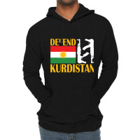 Defend Kurdistan, Kurdish Flag Lightweight Hoodie | Artistshot