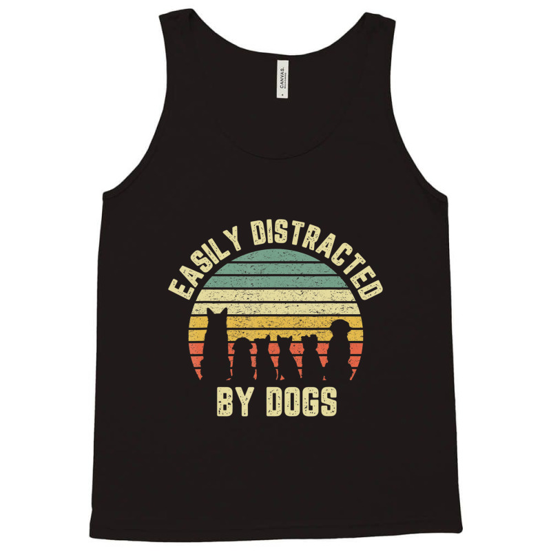 Easily Disraced By Dogs Shir Dog Shir Dog Lover Tank Top by Konlasa6638 | Artistshot