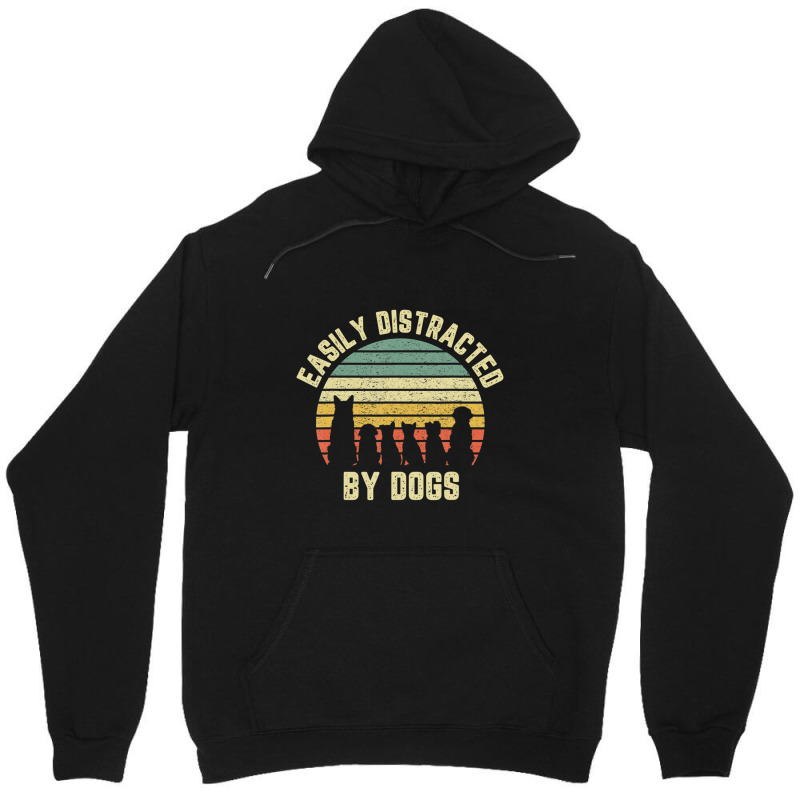 Easily Disraced By Dogs Shir Dog Shir Dog Lover Unisex Hoodie by Konlasa6638 | Artistshot