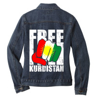 Free Kurdistan Kurdish Ladies Denim Jacket | Artistshot