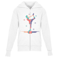 Figure Skater Ice Skating Dancing T Shirt Youth Zipper Hoodie | Artistshot