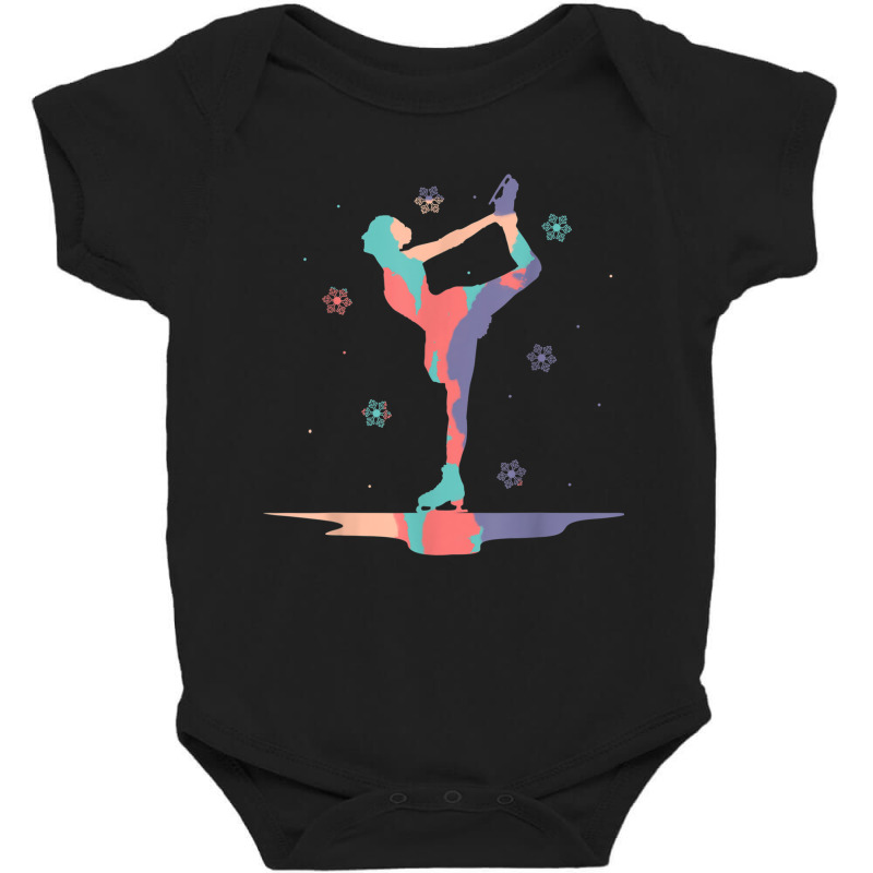 Figure Skater Ice Skating Dancing T Shirt Baby Bodysuit by cm-arts | Artistshot