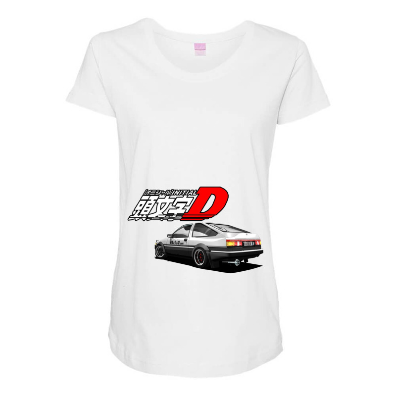 Initial D - Ae89 Trueno Maternity Scoop Neck T-shirt by cm-arts | Artistshot