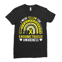 Endometriosis Awareness Month Rainbow For Endo Warrior T Shirt Ladies Fitted T-shirt | Artistshot