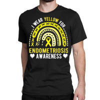 Endometriosis Awareness Month Rainbow For Endo Warrior T Shirt Classic T-shirt | Artistshot