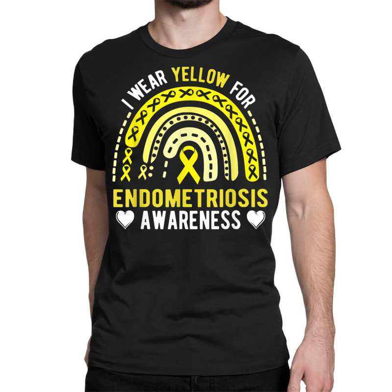 Endometriosis Awareness Month Rainbow For Endo Warrior T Shirt Classic T-shirt by cm-arts | Artistshot