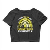 Endometriosis Awareness Month Rainbow For Endo Warrior T Shirt Crop Top | Artistshot