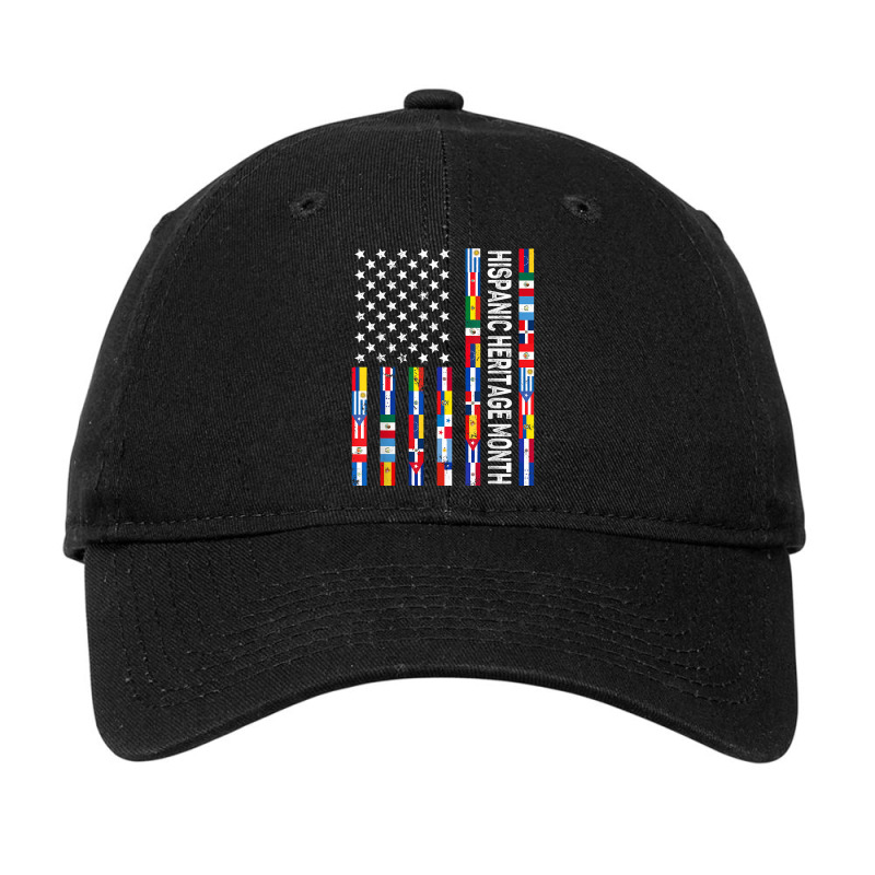 Latin American Flag Hispanic Heritage Month All Countries T Shirt Adjustable Cap by cm-arts | Artistshot