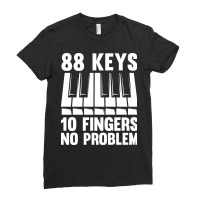 Keyboard Pianist Design And Music Musician Piano Player-n4vuc Ladies Fitted T-shirt | Artistshot