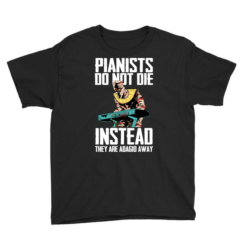 Keyboard Pianist Design And Music Musician Piano Player-rzpfq Youth Tee by laughingtuy | Artistshot