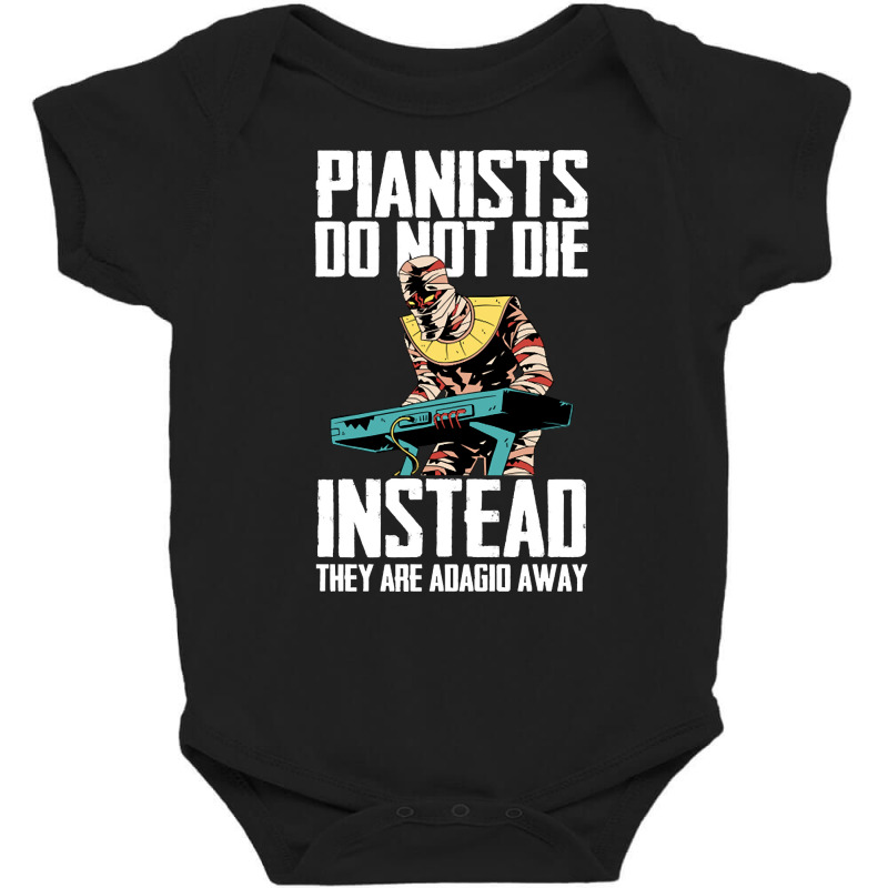 Keyboard Pianist Design And Music Musician Piano Player-rzpfq Baby Bodysuit by laughingtuy | Artistshot