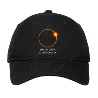 Total Solar Eclipse T Shirt   Clayton Ga Adjustable Cap | Artistshot