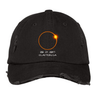 Total Solar Eclipse T Shirt   Clayton Ga Vintage Cap | Artistshot