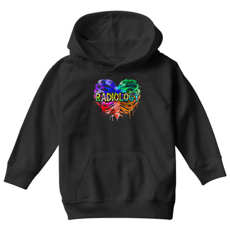 Radiology Heart Ribcage Radiologic Xray Technologist Tie Dye T Shirt Youth Hoodie by cm-arts | Artistshot