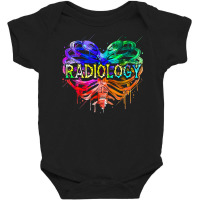 Radiology Heart Ribcage Radiologic Xray Technologist Tie Dye T Shirt Baby Bodysuit | Artistshot