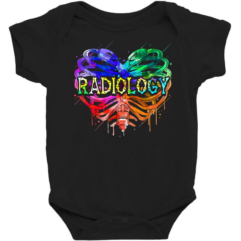 Radiology Heart Ribcage Radiologic Xray Technologist Tie Dye T Shirt Baby Bodysuit by cm-arts | Artistshot