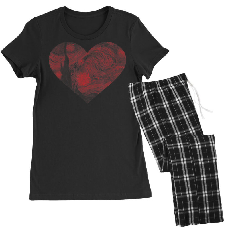 Starry Night Heart By Vincent Van Gogh Famous Painting Women's Pajamas Set | Artistshot