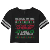 Locker Room Attendant Gift Locker Room Attendant Ugly Xmas Premium T S Scorecard Crop Tee | Artistshot