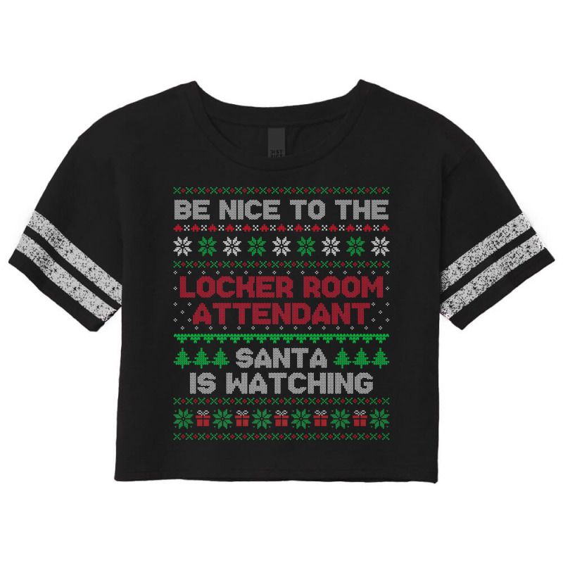 Locker Room Attendant Gift Locker Room Attendant Ugly Xmas Premium T S Scorecard Crop Tee by cm-arts | Artistshot