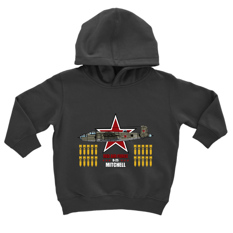 B-25 Mitchell - Red Air Force Toddler Hoodie | Artistshot