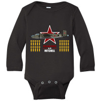 B-25 Mitchell - Red Air Force Long Sleeve Baby Bodysuit | Artistshot