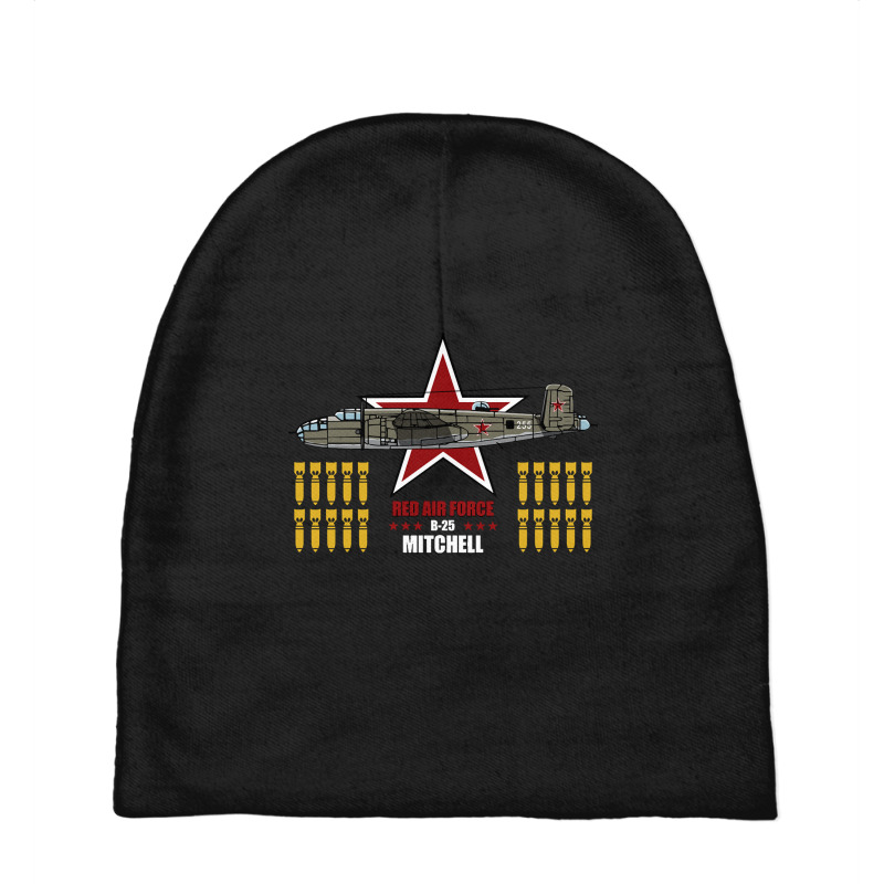 B-25 Mitchell - Red Air Force Baby Beanies | Artistshot